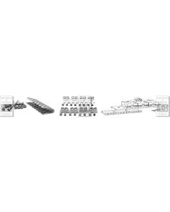 54518 - #125 RS Lacing, 8 - 18 Strips w/Staples, 4 Cables & Wash