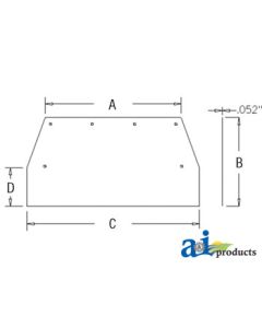 700711831 - Curtain, Safety, Front, Center 	