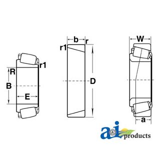 15101-I - Cone, Tapered Roller Bearing