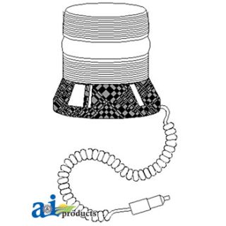 70027800 - Rotating Beacon, Amber, Magnetic Base