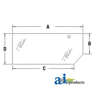 82000485 - Glass, Rear, Lower