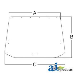 83904570 - Glass, Rear, Upper - Tinted