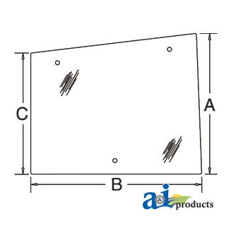 86521435 - Glass, Side (RH) - Hinged