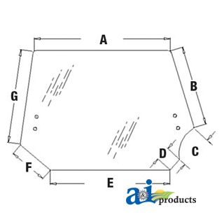 87309738 - Glass, Rear; Tinted