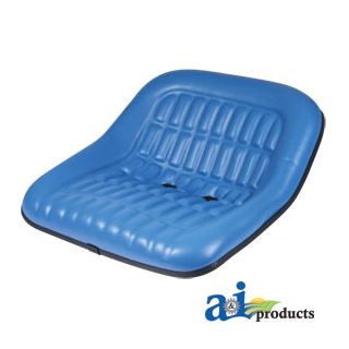CS668-8V - Seat, 19" Pan, Steel, 7" X 2" Backs, BLU VINYL