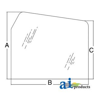 D6NN9442006E - Glass, Rear, Upper - Fixed