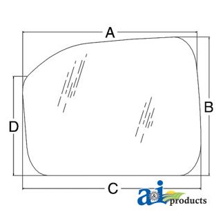 E0NN9400246BA - Glass, Front, Lower (RH) - Tinted