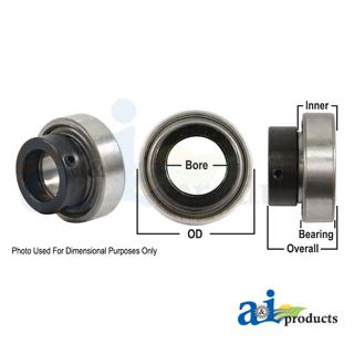 RA108RR-I - Bearing, Ball; Cylindrical W/ Collar, Non-Relubricatable